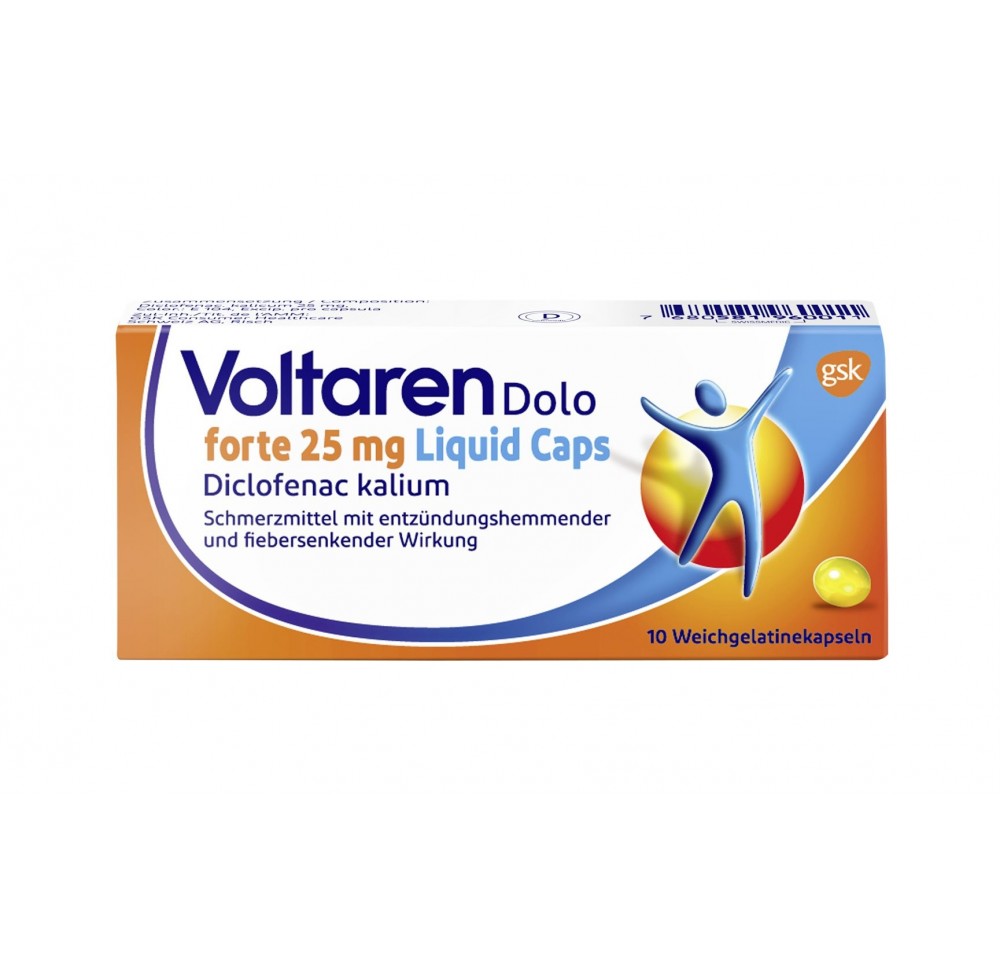 VOLTAREN DOLO forte Liquid Caps 25 mg 10 pce