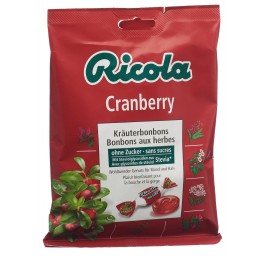 RICOLA cranberry bonbons ss av stevia sach 125 g