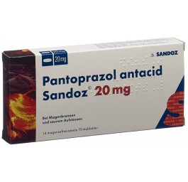 PANTOPRAZOLE ANTACID Sandoz cpr pell 20 mg 14 pce