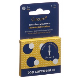 TOP CAREDENT Circum 1 CDB-1 brosse int gris 5 pce