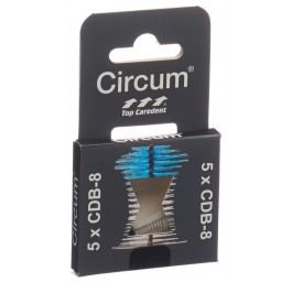 TOP CAREDENT Circum 8 CDB-8 brosse int noir 5 pce