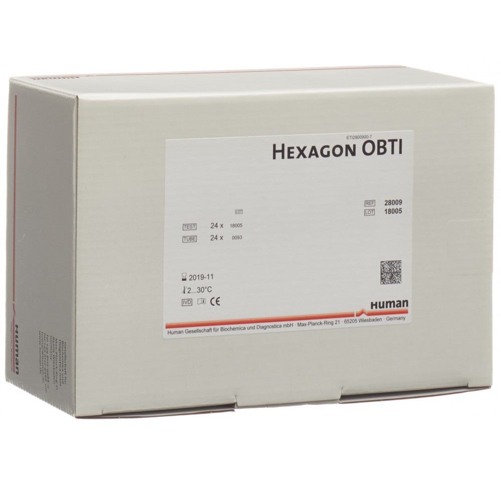 HEXAGON OBTI test immunologique selles 24 pce