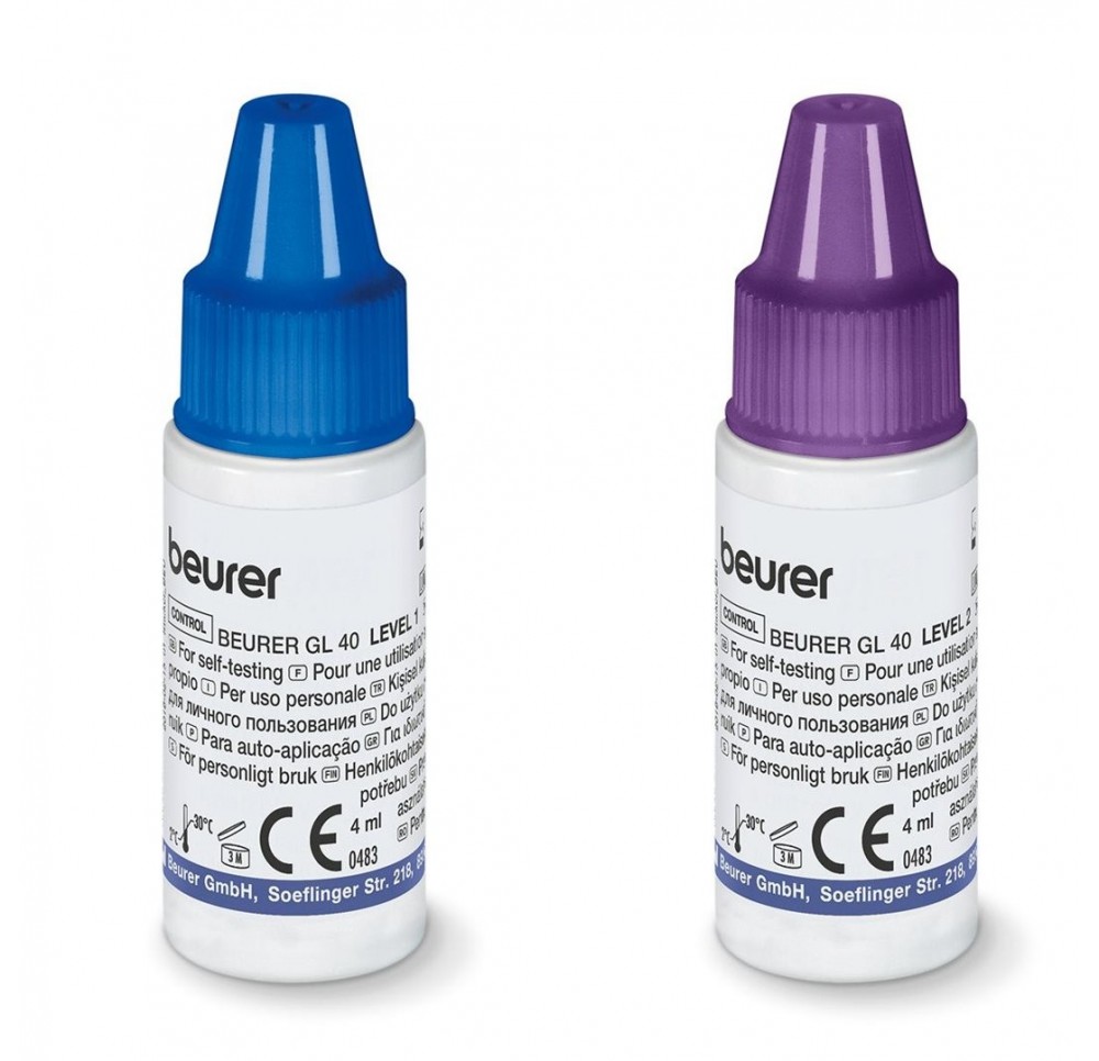 BEURER solution contrôle level1+2 GL 40 2 x 4 ml