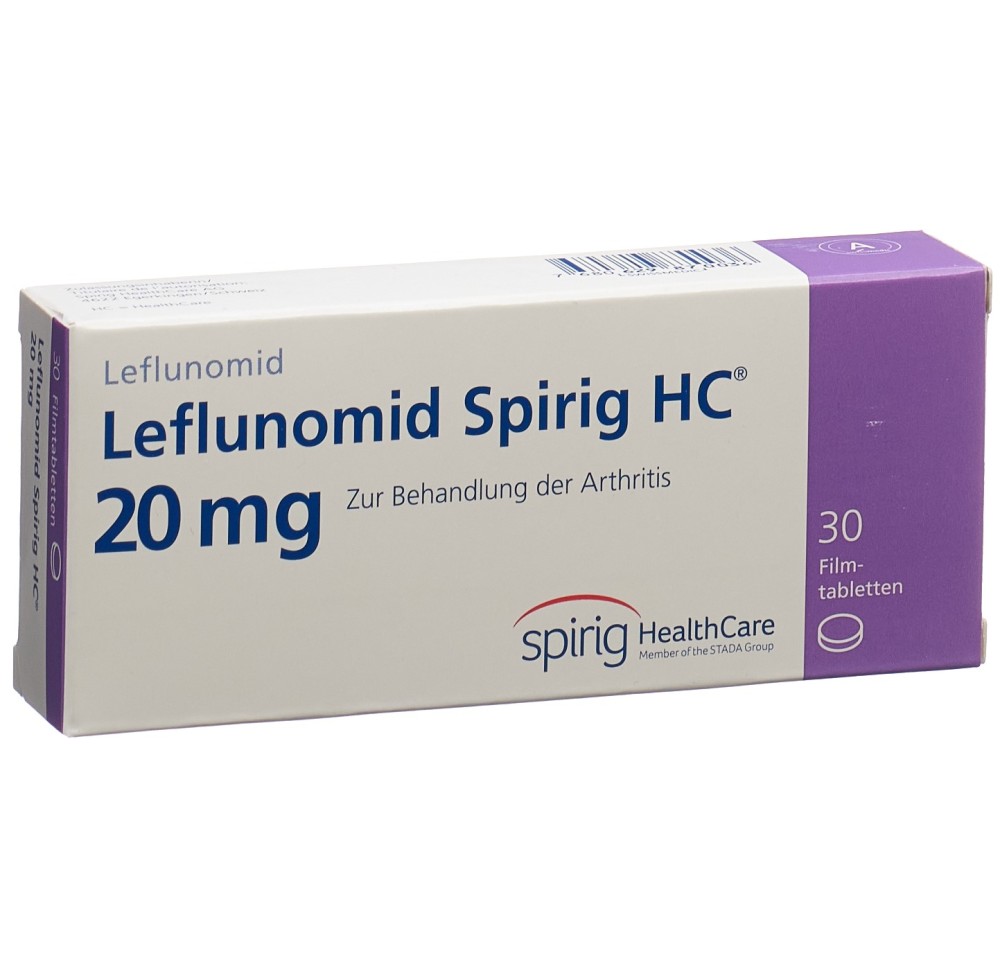 LEFLUNOMIDE Spirig HC cpr pell 20 mg 30 pce