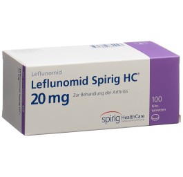 LEFLUNOMIDE Spirig HC cpr pell 20 mg 100 pce