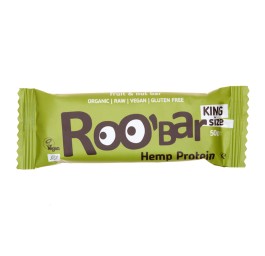 ROOBAR barre crue protéine de chanvre 50 g