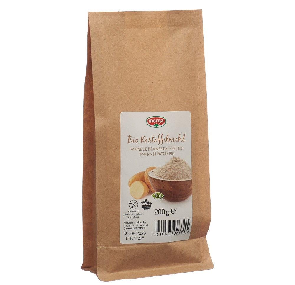 MORGA farine de pommes de terre bio 200 g MORGA farine de pommes de terre bio 200 g
