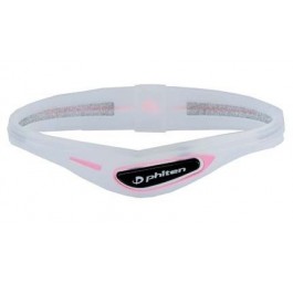 PHITEN sport bracelet cross 17cm transparent pink