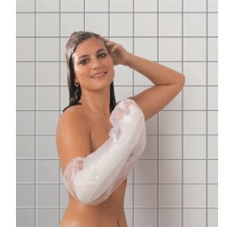 AQUABELLA prot douche ad jambe cou/bras long 2 pce
