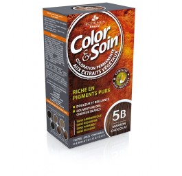 COLOR & SOIN coloration 5B marron chocolat 135 ml