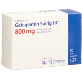 GABAPENTINE Spirig HC cpr pell 800 mg 50 pce