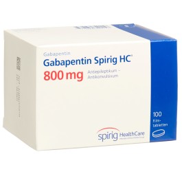 GABAPENTINE Spirig HC cpr pell 800 mg 100 pce