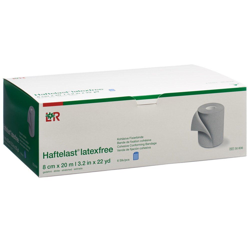 HAFTELAST s latex bande fix 8cmx20m cohé bl 6 pce HAFTELAST s latex bande fix 8cmx20m cohé bl 6 pce