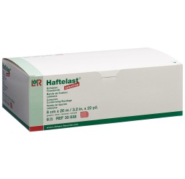 HAFTELAST s latex bande fix 8cmx20m cohé rou 6 pce