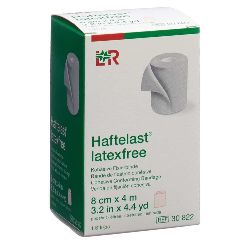 HAFTELAST s latex bande fix 8cmx4m cohé crème HAFTELAST s latex bande fix 8cmx4m cohé crème
