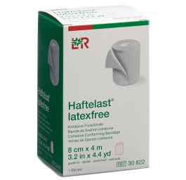 HAFTELAST s latex bande fix 8cmx4m cohé crème