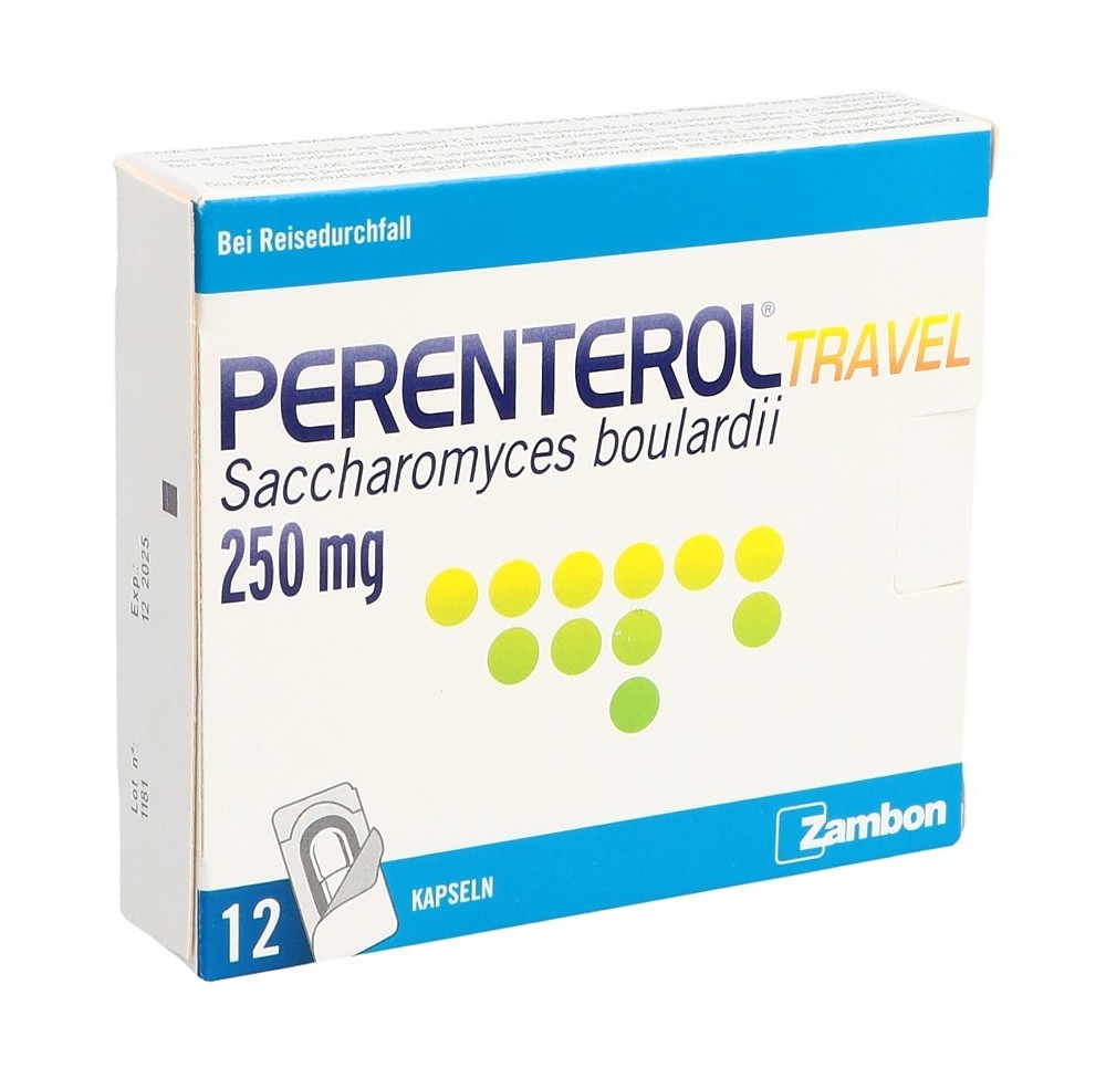 PERENTEROL travel caps 250 mg 12 pce