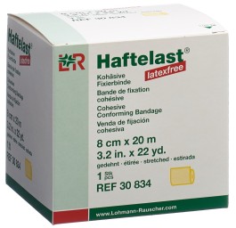 HAFTELAST s latex bande fix 8cmx20m cohé jau