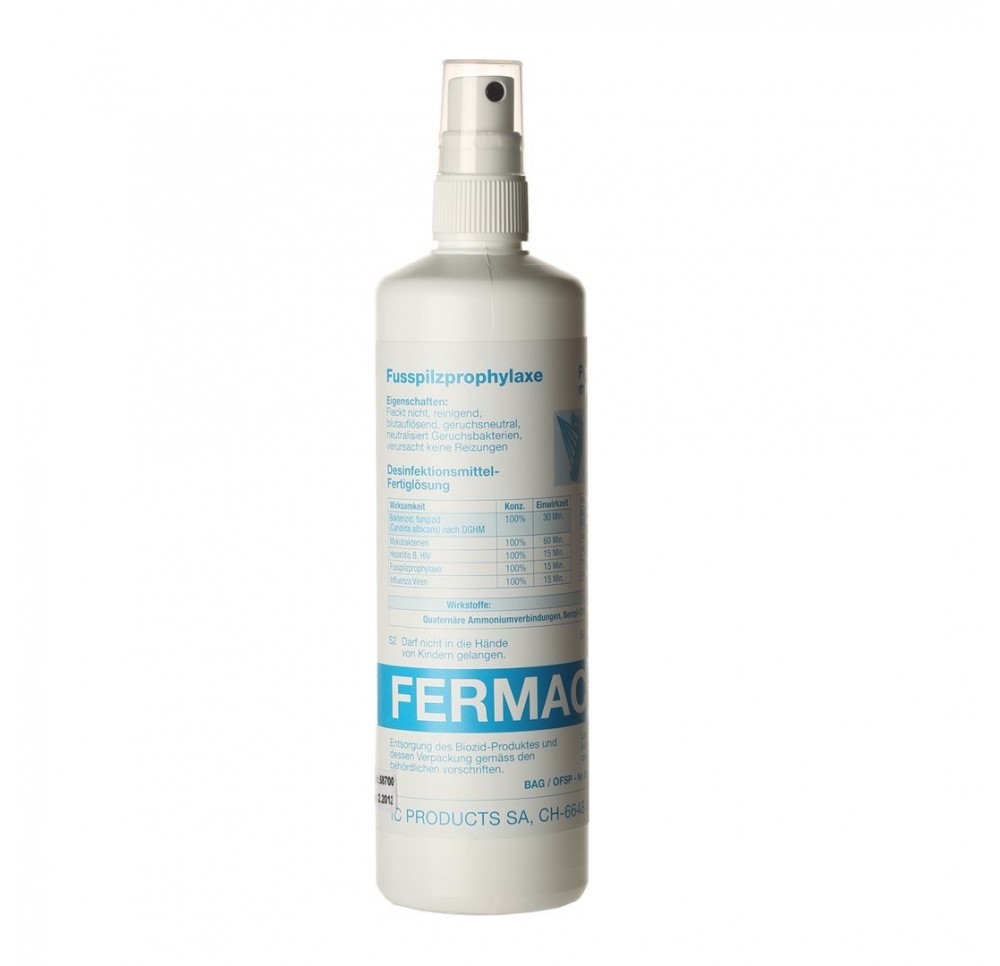 FERMACIDAL 2 prophylaxie pied athlète s alc 250 ml