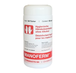 MANOFERM serviettes désinfectantes s alc 120 pce