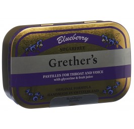 GRETHERS Blueberry pastilles sans sucre 110 g