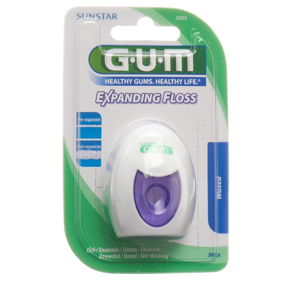 GUM Expanding soie dentaire 30m cirée GUM Expanding soie dentaire 30m cirée
