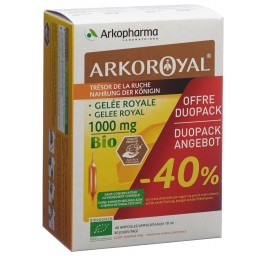 ARKOROYAL gelée royale 1000 mg duo 2 x 20 pce