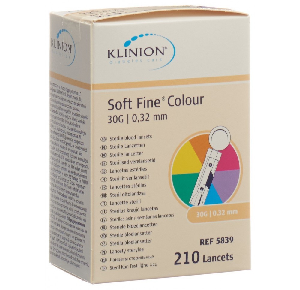 KLINION SOFT FINE lance usag uniq 30G stér 210 pce