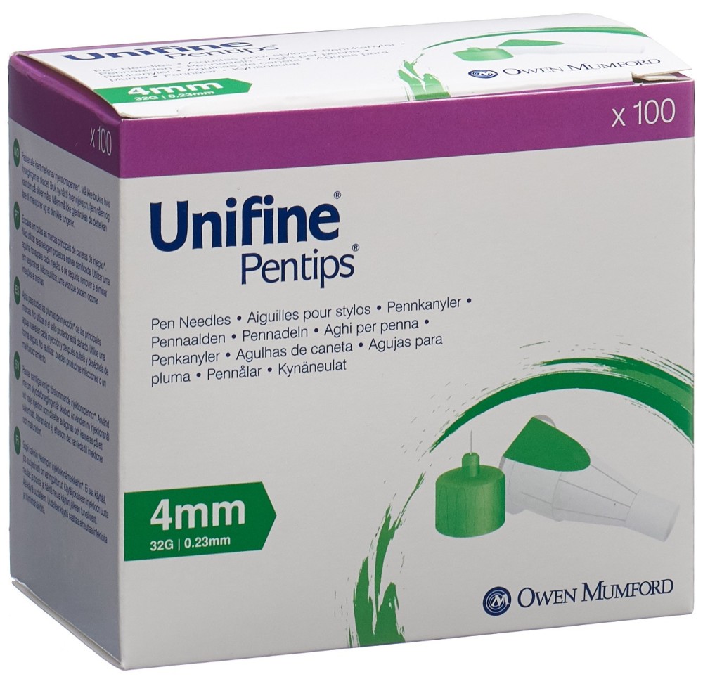 UNIFINE Pentips aiguilles pour stylos 4mm 100 pce