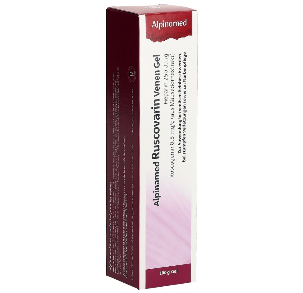 ALPINAMED Ruscovarin gel pour les veines tb 100 g