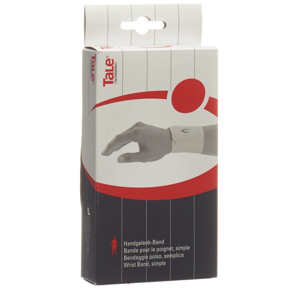 TALE bandage poignet velcro 7.5cm blanc TALE bandage poignet velcro 7.5cm blanc