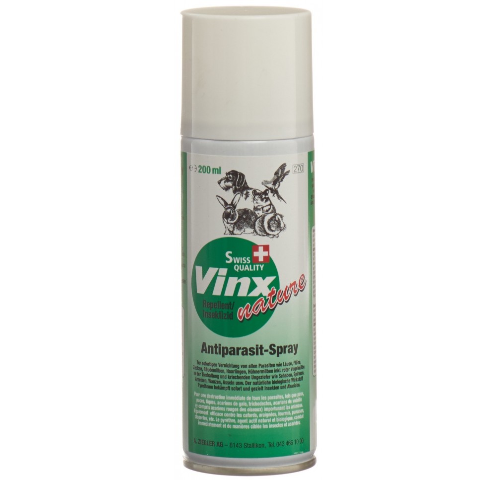 VINX NATURE spray antiparasit petit animaux 200 ml