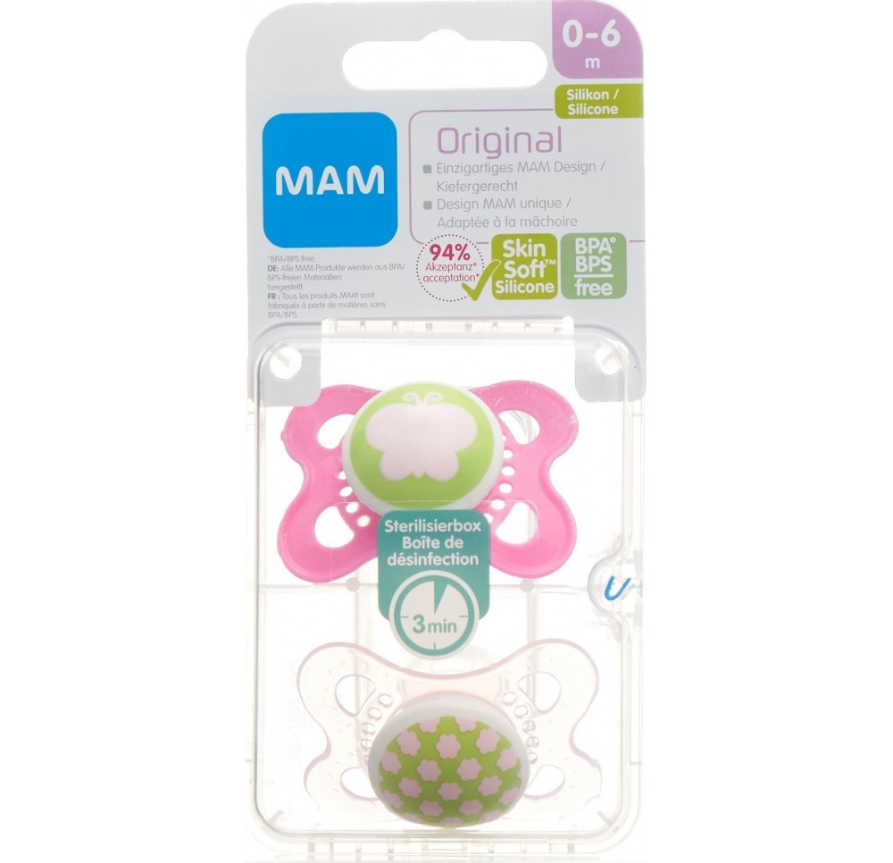 MAM Original lolette sili 0-6m Girl 2 pce