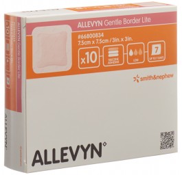 ALLEVYN GB LITE 7.5x7.5cm 10 pce