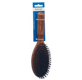 BELLEAGE brosse à cheveux bois olivier ovale