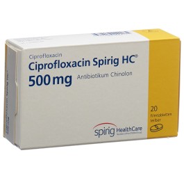 CIPROFLOXACINE Spirig HC cpr pell 500 mg 20 pce