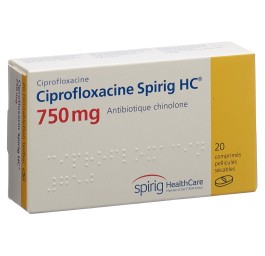 CIPROFLOXACINE Spirig HC cpr pell 750 mg 20 pce