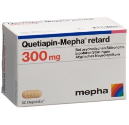 QUETIAPIN Mepha retard cpr ret 300 mg 60 pce