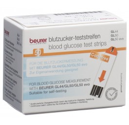 BEURER bandelettes p GL44+GL50 mmol/L 2 x 25 pce