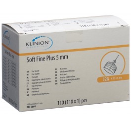 KLINION Soft Fine Plus pen aiguil 5mm 32G 110 pce