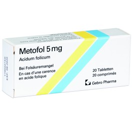 METOFOL cpr 5 mg 20 pce