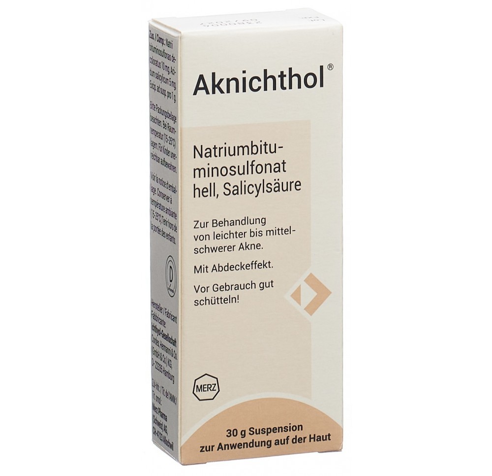 AKNICHTHOL susp fl 30 g