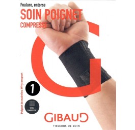 GIBAUD poignet de maintien Gr2 15-17cm noir