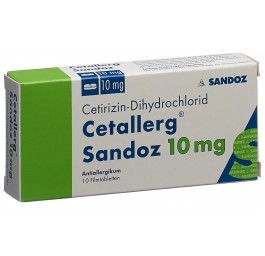 CETALLERG Sandoz cpr pell 10 mg 10 pce