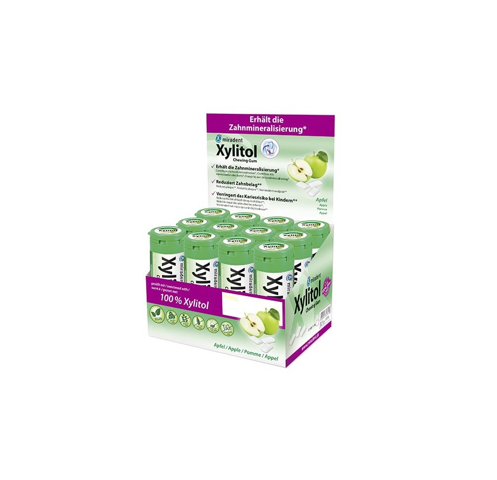 MIRADENT Xylitol Chewing Gum Kids pom disp 12x30pc