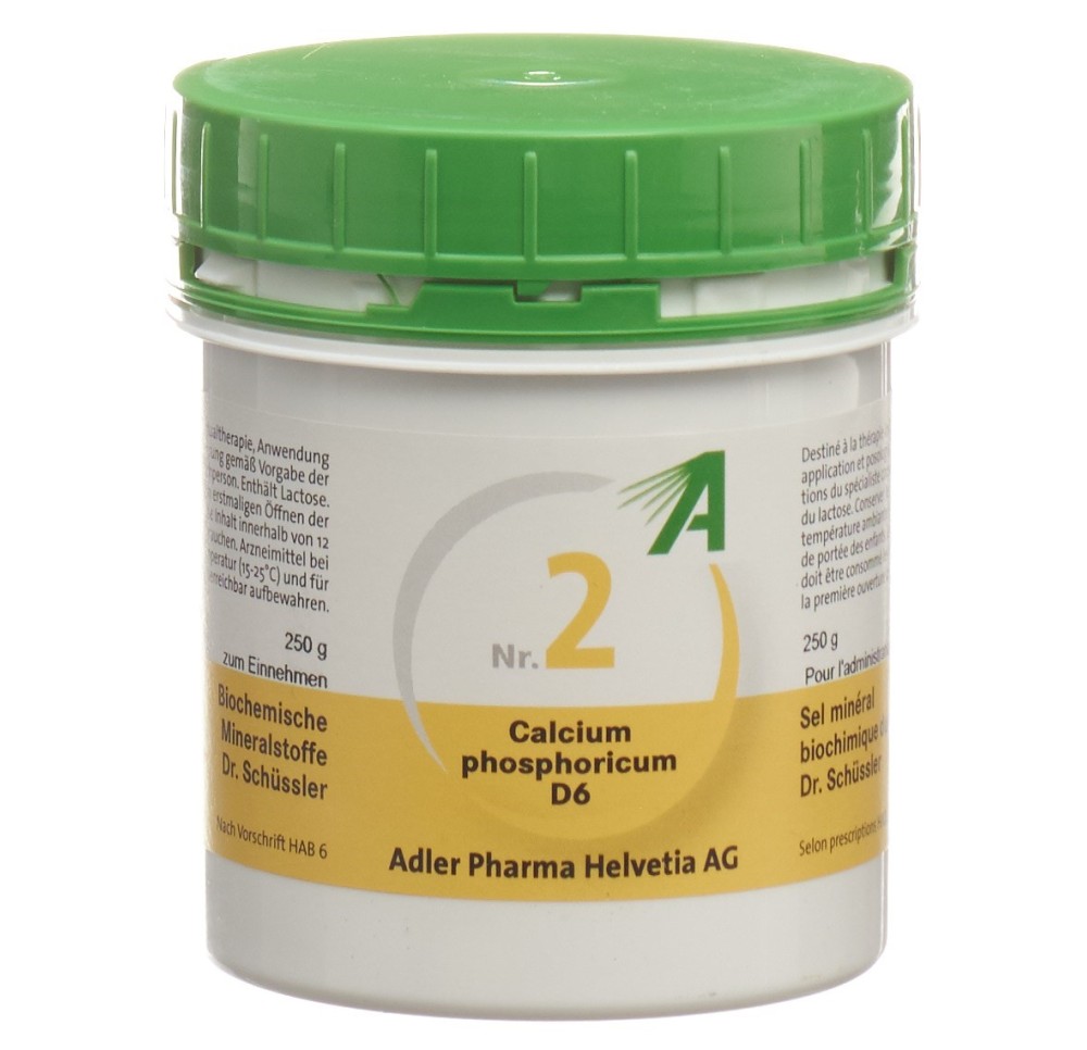 ADLER SCHÜSSLER no2 calc phos cpr 6 D 250 g