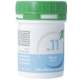 ADLER SCHÜSSLER no11 silicea cpr 12 D 100 g