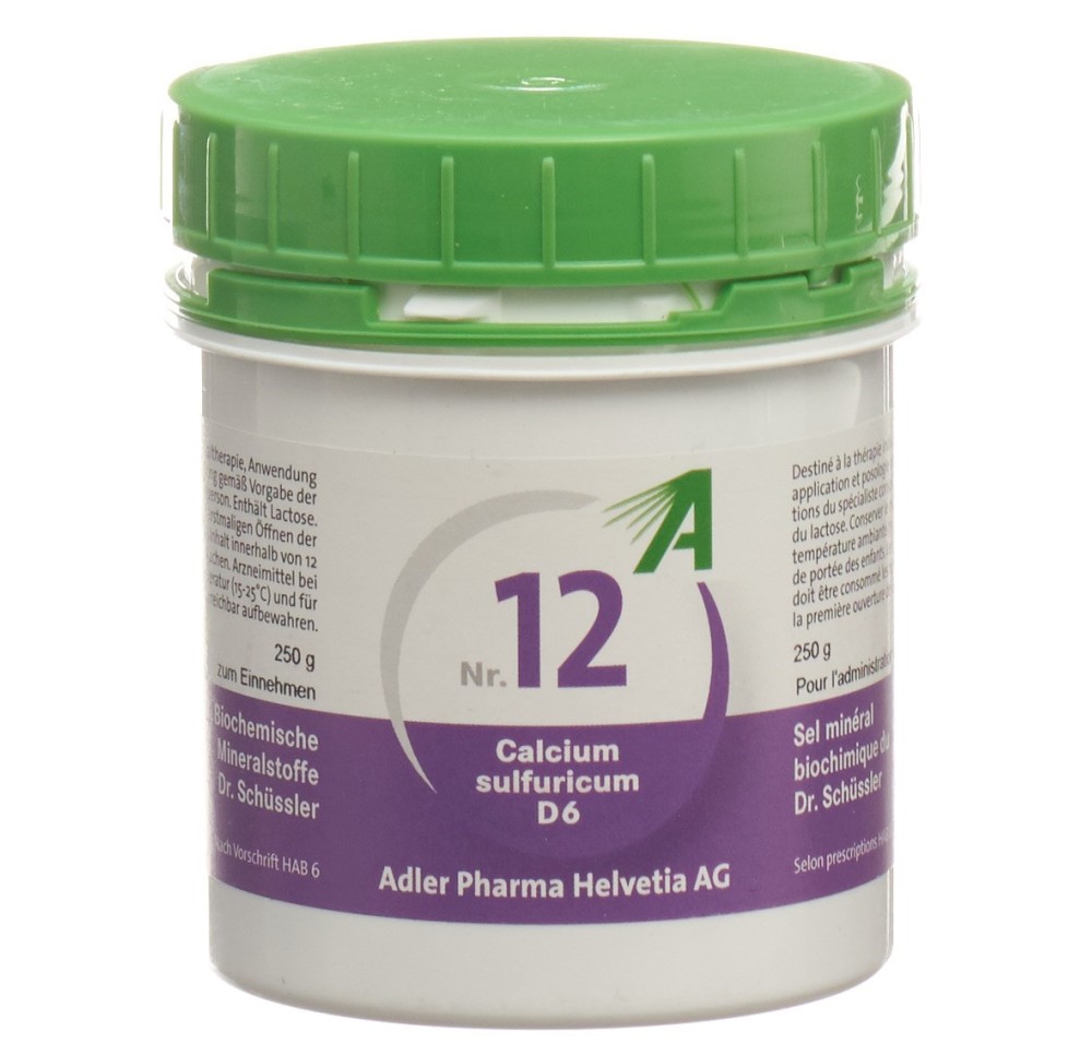 ADLER SCHÜSSLER no12 calc sulf cpr 6 D 250 g