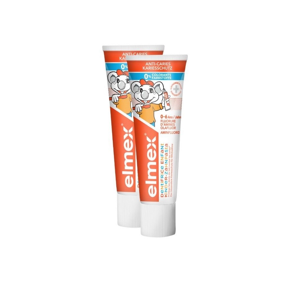 ELMEX ENFANTS dentifrice 2 x 75 ml