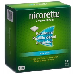 NICORETTE Polar Mint pastill dép mâch 2 mg 210 pce